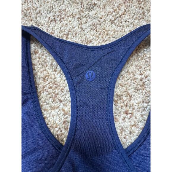 LULULEMON Racerback SPORTS BRA, size women's 8, Royal Blue - Picture 5 of 6